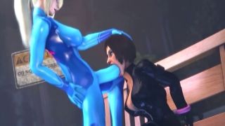 Futanari Samus Aran fucks Elizabeth from BioShock sex git