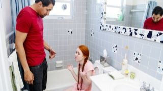 Tiny redhead sucks friends dads big cock كس روسي