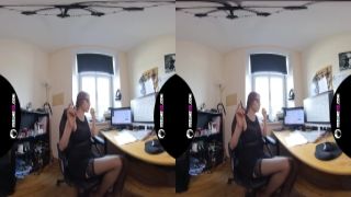 Margarita young teen virtual 3D strip in my office फकींग शॉट