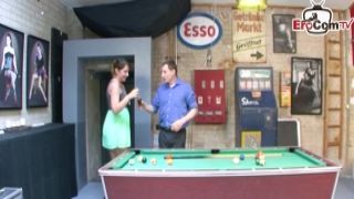 Secret Motel Huge Cock Customer in Bar on Pool Table gina valentina blowbang