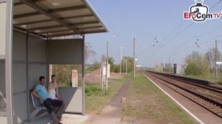 Public Sex at Train Station with german skinny tall blo prno gratis