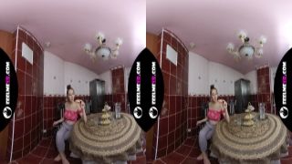 Lina eats a donut and masturbates in the kitchen vr180 bokep barat brother