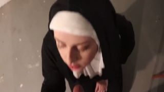 Nun Eats Chocolate and Cream on Halloween vidio bokep jav