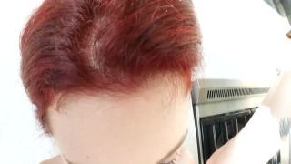 Tattooed redhead teen gets anal fucked pussy penis